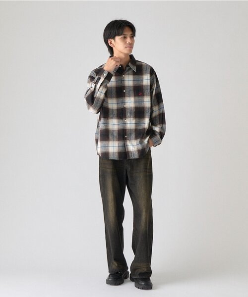 goocy（グーシー）の「【BHPC】ネルチェックシャツ（シャツ/ブラウス・メンズ・オフホワイト/サックスブルー・LARGE/MEDIUM）」の20枚目の写真