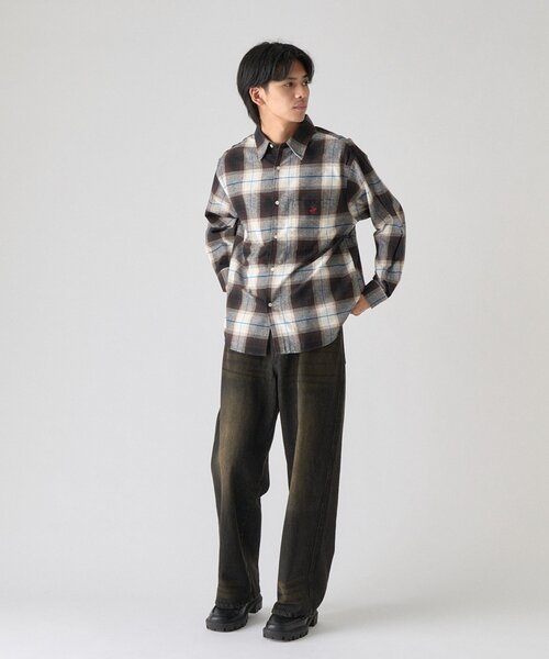 goocy（グーシー）の「【BHPC】ネルチェックシャツ（シャツ/ブラウス・メンズ・オフホワイト/サックスブルー・LARGE/MEDIUM）」の21枚目の写真