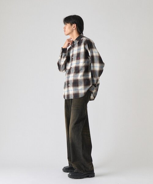 goocy（グーシー）の「【BHPC】ネルチェックシャツ（シャツ/ブラウス・メンズ・オフホワイト/サックスブルー・LARGE/MEDIUM）」の22枚目の写真