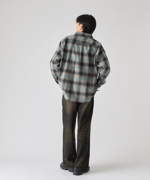 goocy（グーシー）の「【BHPC】ネルチェックシャツ（シャツ/ブラウス・メンズ・オフホワイト/サックスブルー・LARGE/MEDIUM）」の17枚目の写真