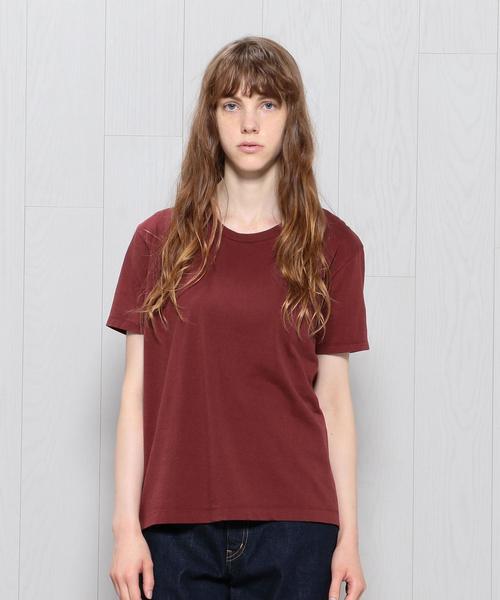 BEAUTY&YOUTH UNITED ARROWS（ビューティーアンドユースユナイテッドアローズ）の「＜H BEAUTY&YOUTH＞TRADITIONAL BIO CREW NECK T-SHIRT/Tシャツ：◆（Tシャツ/カットソー・レディース・ホワイト/ブラック/ダークブラウン/コバルトブルー/ベージュ/オリーブ/ワインレッド・FREE）」の7枚目の写真