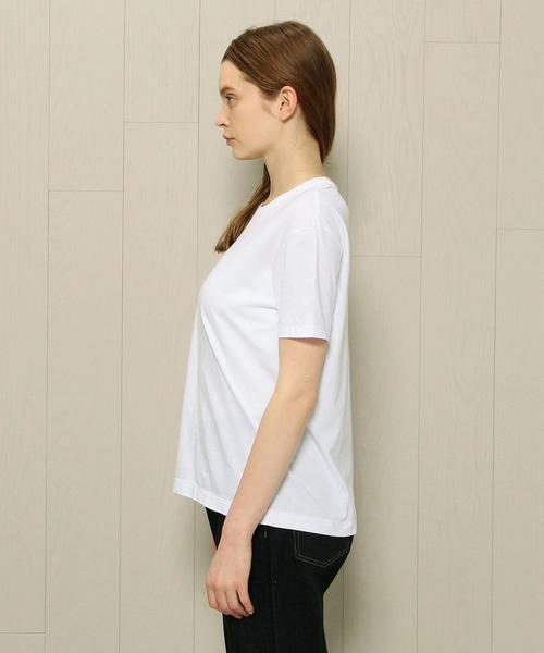 BEAUTY&YOUTH UNITED ARROWS（ビューティーアンドユースユナイテッドアローズ）の「BY TRADITIONAL コットンバイオクルーネックTシャツ（Tシャツ/カットソー・レディース・ホワイト/ブラック/ダークブラウン/コバルトブルー/ベージュ/オリーブ・FREE）」の18枚目の写真