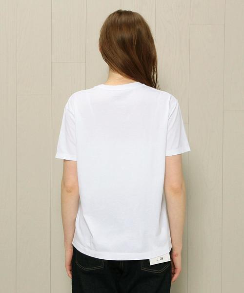BEAUTY&YOUTH UNITED ARROWS（ビューティーアンドユースユナイテッドアローズ）の「BY TRADITIONAL コットンバイオクルーネックTシャツ（Tシャツ/カットソー・レディース・ホワイト/ブラック/ダークブラウン/コバルトブルー/ベージュ/オリーブ・FREE）」の19枚目の写真