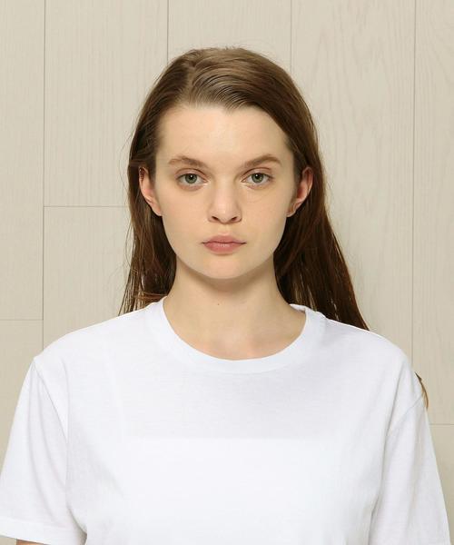 BEAUTY&YOUTH UNITED ARROWS（ビューティーアンドユースユナイテッドアローズ）の「BY TRADITIONAL コットンバイオクルーネックTシャツ（Tシャツ/カットソー・レディース・ホワイト/ブラック/ダークブラウン/コバルトブルー/ベージュ/オリーブ・FREE）」の20枚目の写真