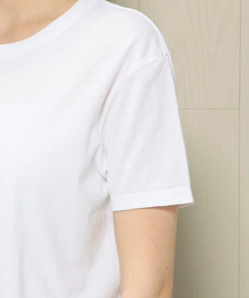 BEAUTY&YOUTH UNITED ARROWS（ビューティーアンドユースユナイテッドアローズ）の「BY TRADITIONAL コットンバイオクルーネックTシャツ（Tシャツ/カットソー・レディース・ホワイト/ブラック/ダークブラウン/コバルトブルー/ベージュ/オリーブ・FREE）」の21枚目の写真