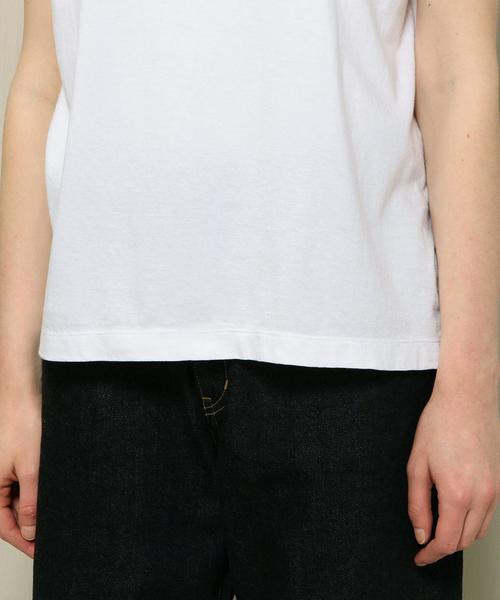 BEAUTY&YOUTH UNITED ARROWS（ビューティーアンドユースユナイテッドアローズ）の「BY TRADITIONAL コットンバイオクルーネックTシャツ（Tシャツ/カットソー・レディース・ホワイト/ブラック/ダークブラウン/コバルトブルー/ベージュ/オリーブ・FREE）」の11枚目の写真