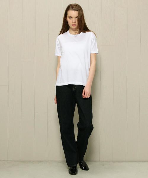 BEAUTY&YOUTH UNITED ARROWS（ビューティーアンドユースユナイテッドアローズ）の「BY TRADITIONAL コットンバイオクルーネックTシャツ（Tシャツ/カットソー・レディース・ホワイト/ブラック/ダークブラウン/コバルトブルー/ベージュ/オリーブ・FREE）」の13枚目の写真