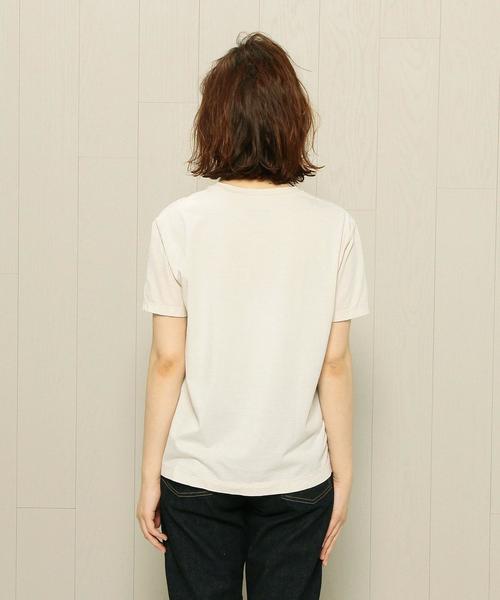 BEAUTY&YOUTH UNITED ARROWS（ビューティーアンドユースユナイテッドアローズ）の「BY TRADITIONAL コットンバイオクルーネックTシャツ（Tシャツ/カットソー・レディース・ホワイト/ブラック/ダークブラウン/コバルトブルー/ベージュ/オリーブ・FREE）」の10枚目の写真