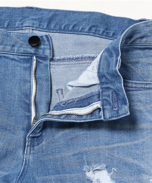 DANKE SCHON(ダンケシェーン)の「DankeSchon/ダンケシェーン/Zip Damege Denim(デニムパンツ・メンズ・インディゴブルー・LARGE/SMALL/X-LARGE/MEDIUM)」の9枚目の写真