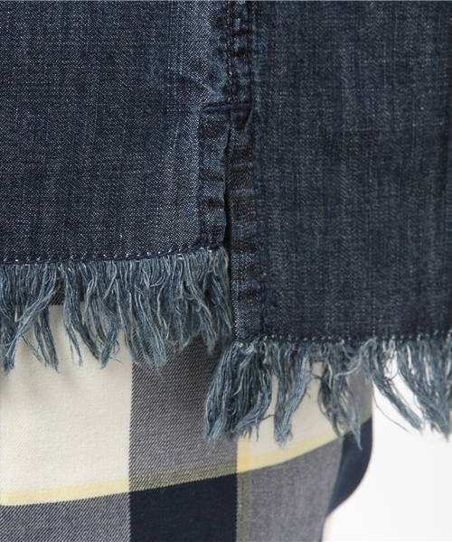 LBC（エルビーシー）の「5.75OZフリンジブラウス              （シャツ/ブラウス・レディース・ダークブルー/ネイビー・MEDIUM/LARGE）」の7枚目の写真