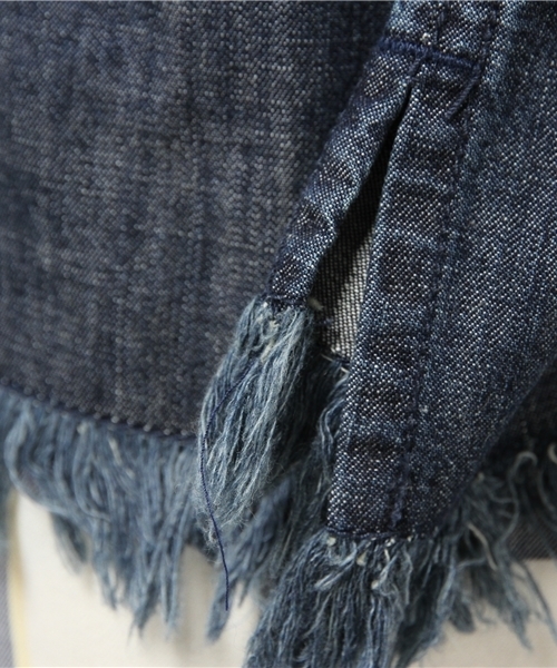 LBC（エルビーシー）の「5.75OZフリンジブラウス              （シャツ/ブラウス・レディース・ダークブルー/ネイビー・MEDIUM/LARGE）」の8枚目の写真