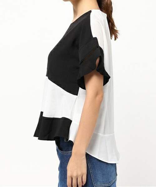 PLAIN CLOTHING（プレーンクロージング）の「切り替えブラウス【PLAIN CLOTHING】（シャツ/ブラウス・レディース・ブルー/ベージュ/ネイビー/ブラック・FREE）」の13枚目の写真