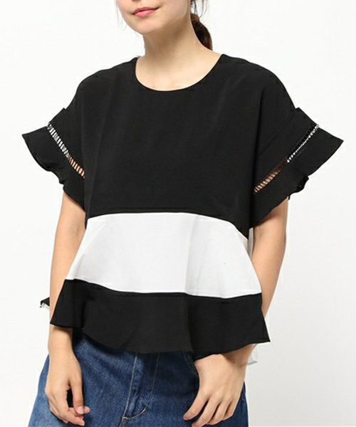 PLAIN CLOTHING（プレーンクロージング）の「切り替えブラウス【PLAIN CLOTHING】（シャツ/ブラウス・レディース・ブルー/ベージュ/ネイビー/ブラック・FREE）」の15枚目の写真