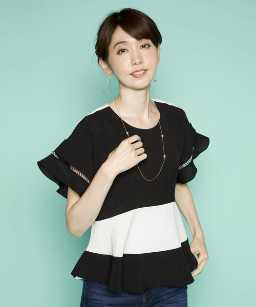 PLAIN CLOTHING（プレーンクロージング）の「切り替えブラウス【PLAIN CLOTHING】（シャツ/ブラウス・レディース・ブルー/ベージュ/ネイビー/ブラック・FREE）」の16枚目の写真