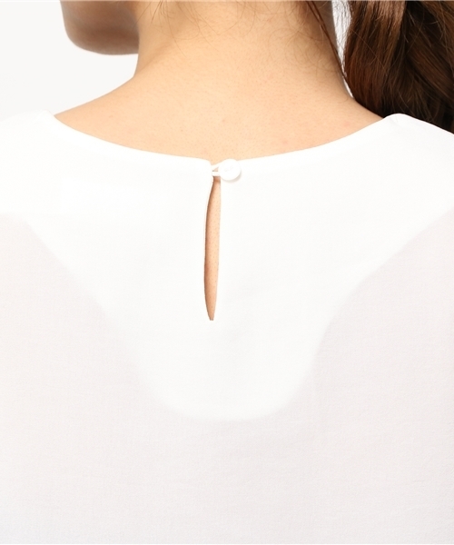 PLAIN CLOTHING（プレーンクロージング）の「切り替えブラウス【PLAIN CLOTHING】（シャツ/ブラウス・レディース・ブルー/ベージュ/ネイビー/ブラック・FREE）」の8枚目の写真