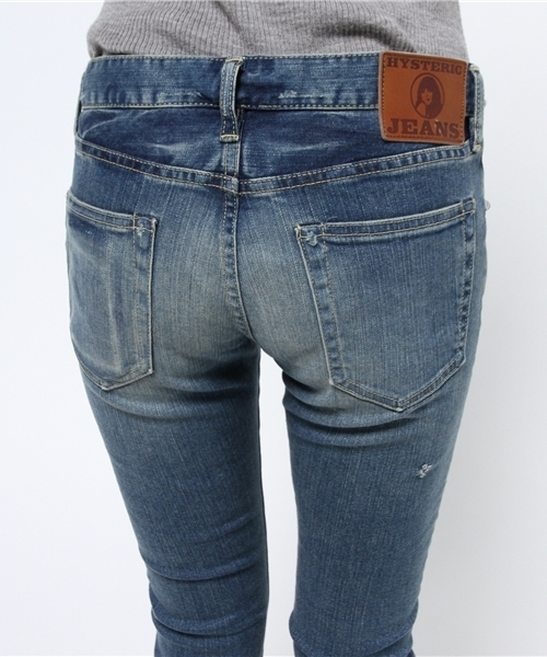 HYSTERIC GLAMOUR（ヒステリックグラマー）の「SP加工SデニムスリムPT（デニムパンツ・レディース・インディゴブルー・XX-SMALL/X-SMALL/SMALL/MEDIUM）」の6枚目の写真