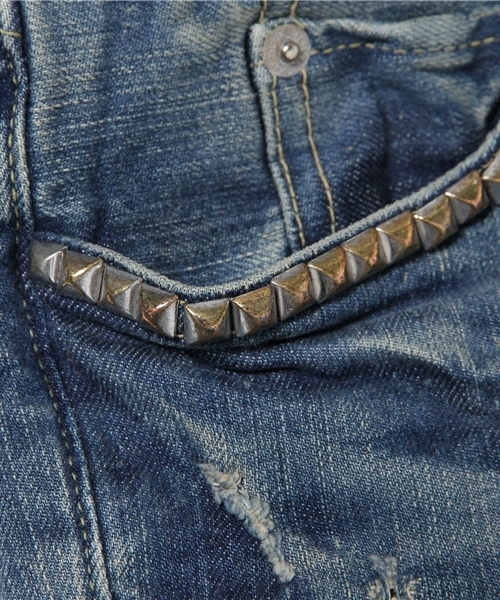 HYSTERIC GLAMOUR（ヒステリックグラマー）の「SP加工SデニムスリムPT（デニムパンツ・レディース・インディゴブルー・XX-SMALL/X-SMALL/SMALL/MEDIUM）」の13枚目の写真