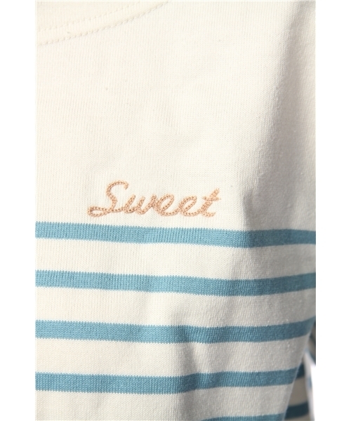 Kastane(カスタネ)の「転換ボーダーP/O(Tシャツ/カットソー・レディース・ネイビー/ブルー系その他/ブルー/レッド/アイボリー/グレー・FREE)」の9枚目の写真