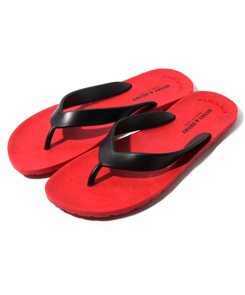 alcali（アルカリ）の「HENRY&HENRY /  ビーチサンダル(FLIPPER)（サンダル・メンズ・ホワイト/ブラック/グリーン/イエロー/レッド/シルバー・2/3）」の5枚目の写真