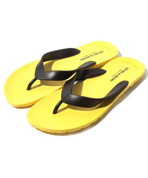 alcali（アルカリ）の「HENRY&HENRY /  ビーチサンダル(FLIPPER)（サンダル・メンズ・ホワイト/ブラック/グリーン/イエロー/レッド/シルバー・2/3）」の4枚目の写真