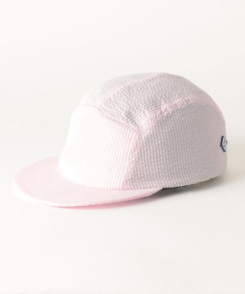 LAROSE PARIS(ラロースパリ)の「LAROSE PARIS(ラロース パリ) eyelet 5panel EX ◆(キャップ・メンズ・ブラウン/ライトピンク/ライトブルー・FREE)」の1枚目の写真