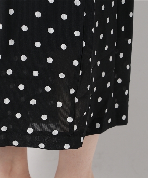 MERLOT（メルロー）の「ドット柄ワイドオールインワン1085（サロペット/オーバーオール・レディース・ネイビー/カーキ/ブラック・FREE）」の12枚目の写真