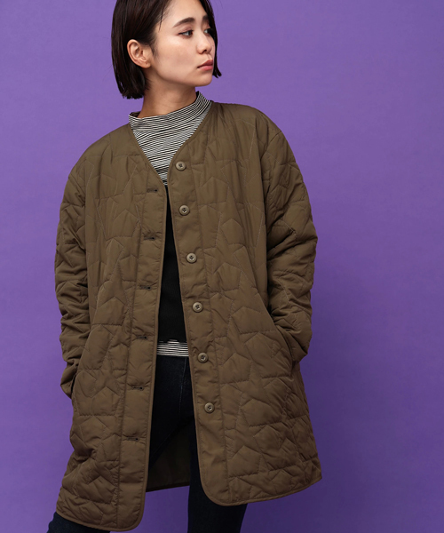 E Hyphen World Gallery イーハイフンワールドギャラリー の スターミリタリーコート ダウンジャケット コート Wear