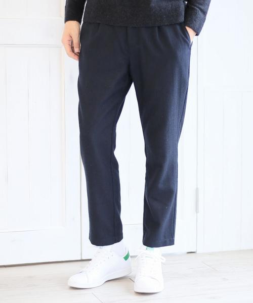 coen(コーエン)の「【手洗い可】ウォッシャブルウールタックテーパードイージーパンツ(その他パンツ・メンズ・その他1/その他2/ネイビー/グレー・LARGE/MEDIUM/SMALL/X-LARGE)」の14枚目の写真