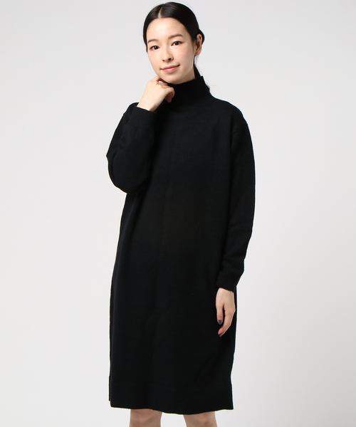 koe（コエ）の「バックシームタートルニットワンピース（ワンピース・レディース・キャメル/チャコールグレー/ブラック・L/M/S）」の6枚目の写真