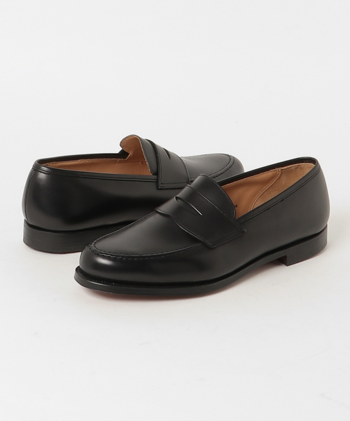 CROCKETT&JONES(クロケットアンドジョーンズ)の「CROCKETT&JONES コインローファー(ローファー・メンズ・ブラック・9)」の1枚目の写真