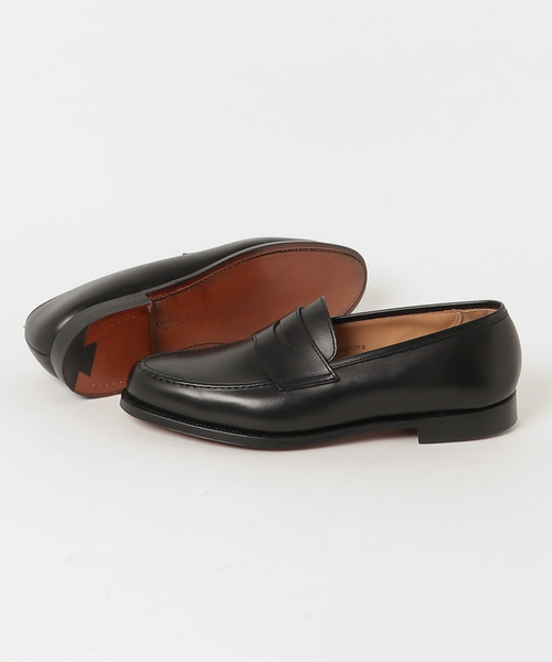 CROCKETT&JONES(クロケットアンドジョーンズ)の「CROCKETT&JONES コインローファー(ローファー・メンズ・ブラック・9)」の3枚目の写真