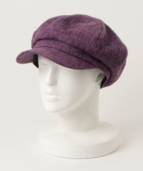 チャイハネ（チャイハネ）の「【チャイハネ】麻混シンプルキャスケット（キャスケット・レディース・パープル/ブルー/サンドベージュ/レッド/ブラック・FREE）」の13枚目の写真