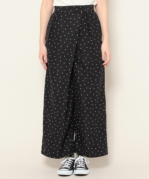 PAGEBOY（ページボーイ）の「ドットラップワイドパンツ（その他パンツ・レディース・ホワイト系その他/ブラック系その他・FREE）」の8枚目の写真