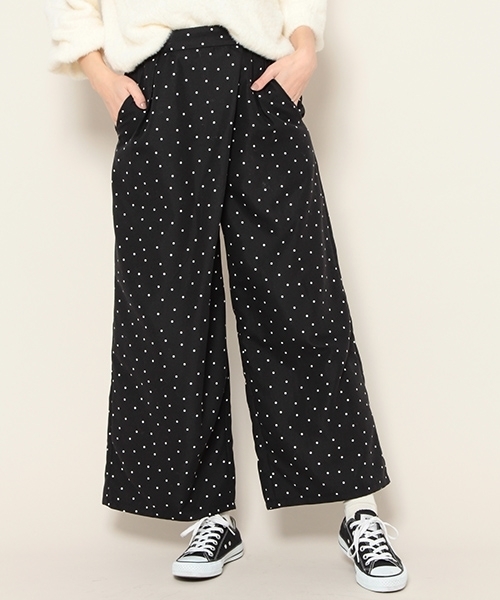 PAGEBOY（ページボーイ）の「ドットラップワイドパンツ（その他パンツ・レディース・ホワイト系その他/ブラック系その他・FREE）」の7枚目の写真