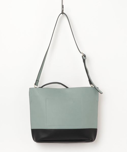 LBC（エルビーシー）の「【Legato Largo】レガートラルゴ カラーブロック2WAYトートバッグ（トートバッグ・レディース・オフホワイト/クリアイエロー/ブルー・FREE）」の5枚目の写真