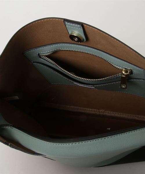 LBC（エルビーシー）の「【Legato Largo】レガートラルゴ カラーブロック2WAYトートバッグ（トートバッグ・レディース・オフホワイト/クリアイエロー/ブルー・FREE）」の4枚目の写真