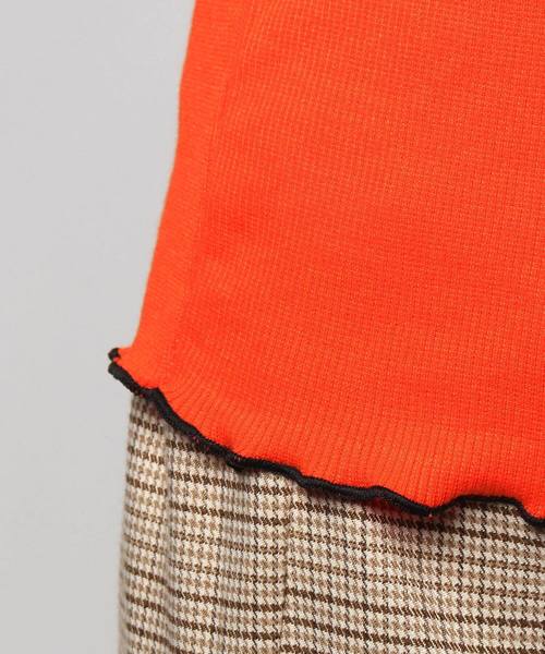 WHO'S WHO gallery（フーズフーギャラリー）の「BOOGIE BACKメローDRAW半袖TEE（Tシャツ/カットソー・レディース・ホワイト/ブルー/イエロー/オレンジ/ブラック/パープル/ブラウン/マスタード/ボルドー・FREE）」の14枚目の写真