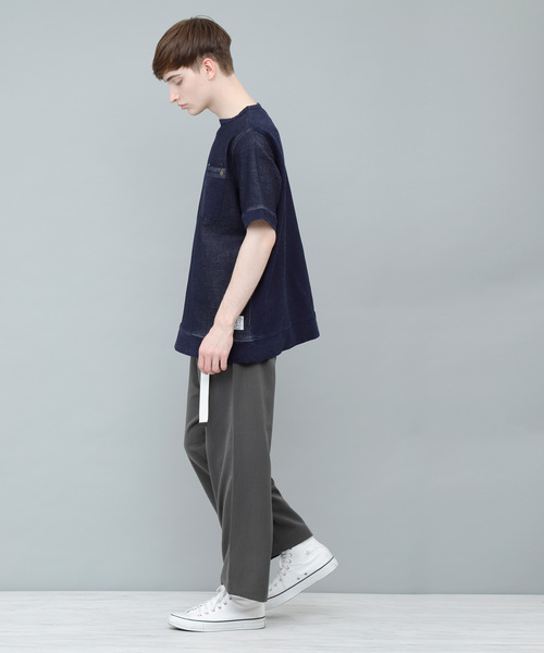 EMMA CLOTHES（エマクローズ）の「TRタックワイドパンツ/WIDE LEG TROUSERS（その他パンツ・メンズ・ネイビー/ライトグレー/ブラック系その他/チャコールグレー/ブラック・M/L）」の8枚目の写真
