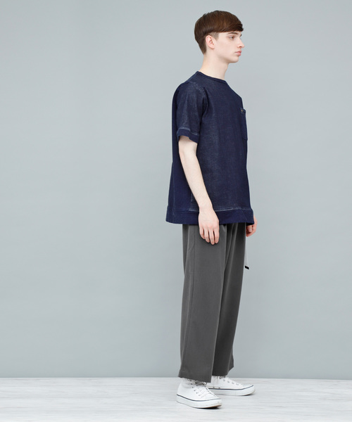 EMMA CLOTHES（エマクローズ）の「TRタックワイドパンツ/WIDE LEG TROUSERS（その他パンツ・メンズ・ネイビー/ライトグレー/ブラック系その他/チャコールグレー/ブラック・M/L）」の9枚目の写真