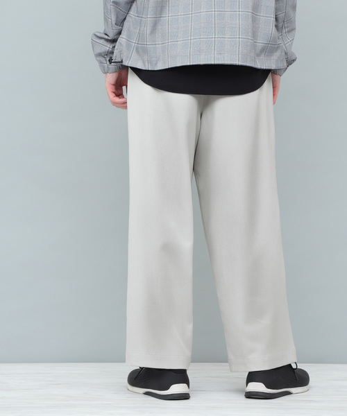EMMA CLOTHES（エマクローズ）の「TRタックワイドパンツ/WIDE LEG TROUSERS（その他パンツ・メンズ・ネイビー/ライトグレー/ブラック系その他/チャコールグレー/ブラック・M/L）」の13枚目の写真