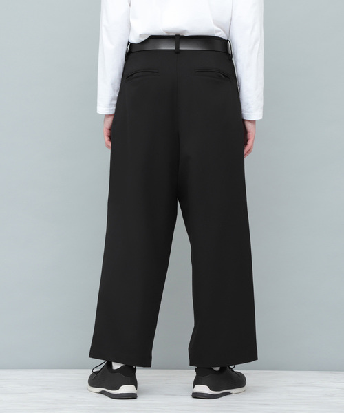 EMMA CLOTHES（エマクローズ）の「TRタックワイドパンツ/WIDE LEG TROUSERS（その他パンツ・メンズ・ネイビー/ライトグレー/ブラック系その他/チャコールグレー/ブラック・M/L）」の18枚目の写真
