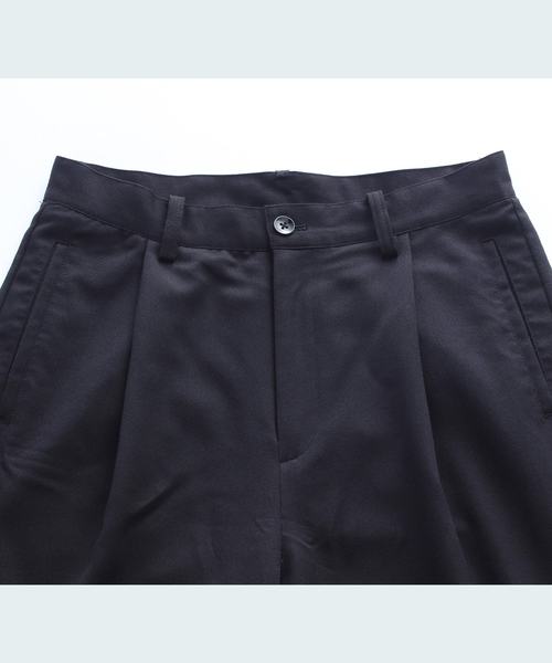 EMMA CLOTHES（エマクローズ）の「TRタックワイドパンツ/WIDE LEG TROUSERS（その他パンツ・メンズ・ネイビー/ライトグレー/ブラック系その他/チャコールグレー/ブラック・M/L）」の19枚目の写真