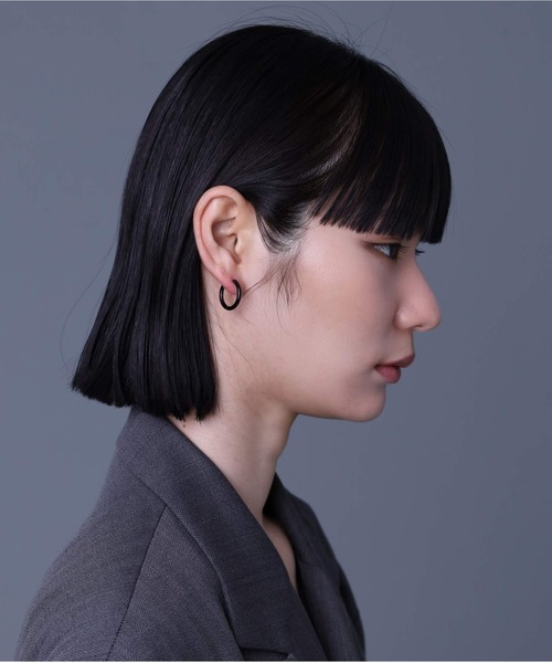 LION HEART(ライオンハート)の「【限定展開】“LH-1”プレーンフープピアス/サージカルステンレス(金属アレルギー対応)【LION HEART / ライオンハート】(ピアス(片耳用)・メンズ・ブラック系その他2/シルバー系その他2/ゴールド系その他2/ブラック系その他/シルバー系その他/ゴールド系その他/シルバー系その他3/ブラック系その他3/ゴールド系その他3・L/M/S)」の12枚目の写真