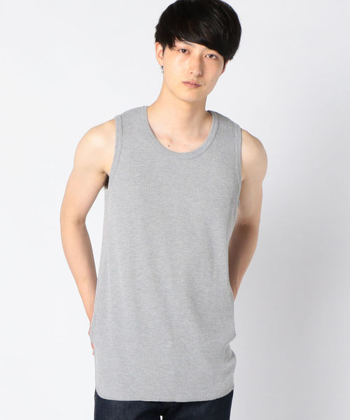 COLUMNコラム スパングル タンクトップ グレー フリーサイズ FRUIT OF THE LOOM（フルーツオブザルーム）の「SU: 【FRUITS OF THE