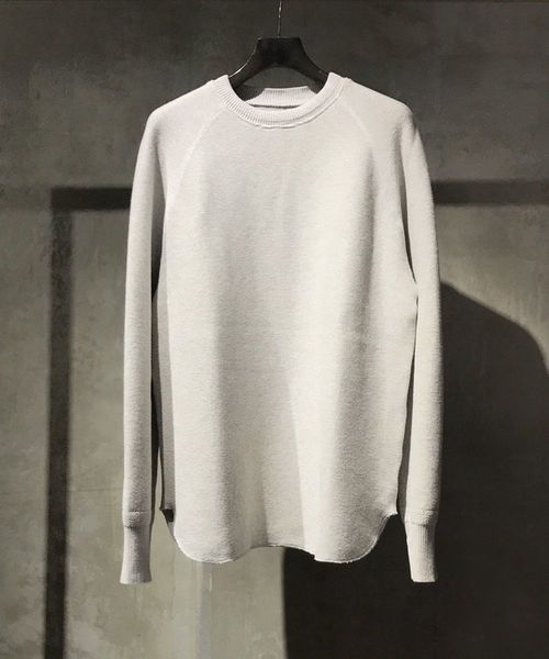 bukht(ブフト)の「bukht/ブフト/10G Garter Knit(ニット/セーター)」|グレー