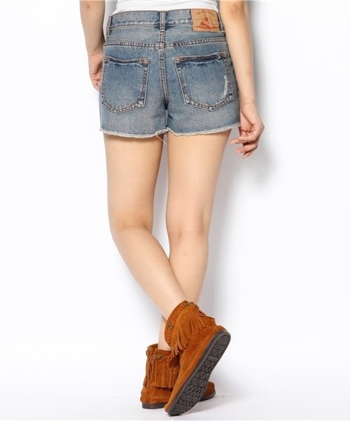 Ray BEAMS（レイビームス）の「◎□Ray BEAMS / カットオフ デニムショートパンツ（デニムパンツ・レディース・ブルー系その他・0/1/2）」の3枚目の写真