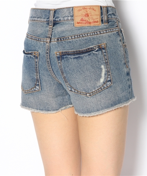 Ray BEAMS（レイビームス）の「◎□Ray BEAMS / カットオフ デニムショートパンツ（デニムパンツ・レディース・ブルー系その他・0/1/2）」の5枚目の写真