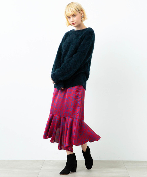 city（シティ）の「【CITY】《STUDIOUS別注》SHAGGY KNIT PO（ニット/セーター・レディース・ブラック/イエロー/ネイビー・1）」の9枚目の写真