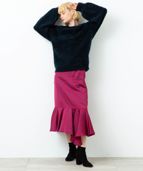 city（シティ）の「【CITY】《STUDIOUS別注》SHAGGY KNIT PO（ニット/セーター・レディース・ブラック/イエロー/ネイビー・1）」の10枚目の写真