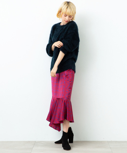 city（シティ）の「【CITY】《STUDIOUS別注》SHAGGY KNIT PO（ニット/セーター・レディース・ブラック/イエロー/ネイビー・1）」の11枚目の写真